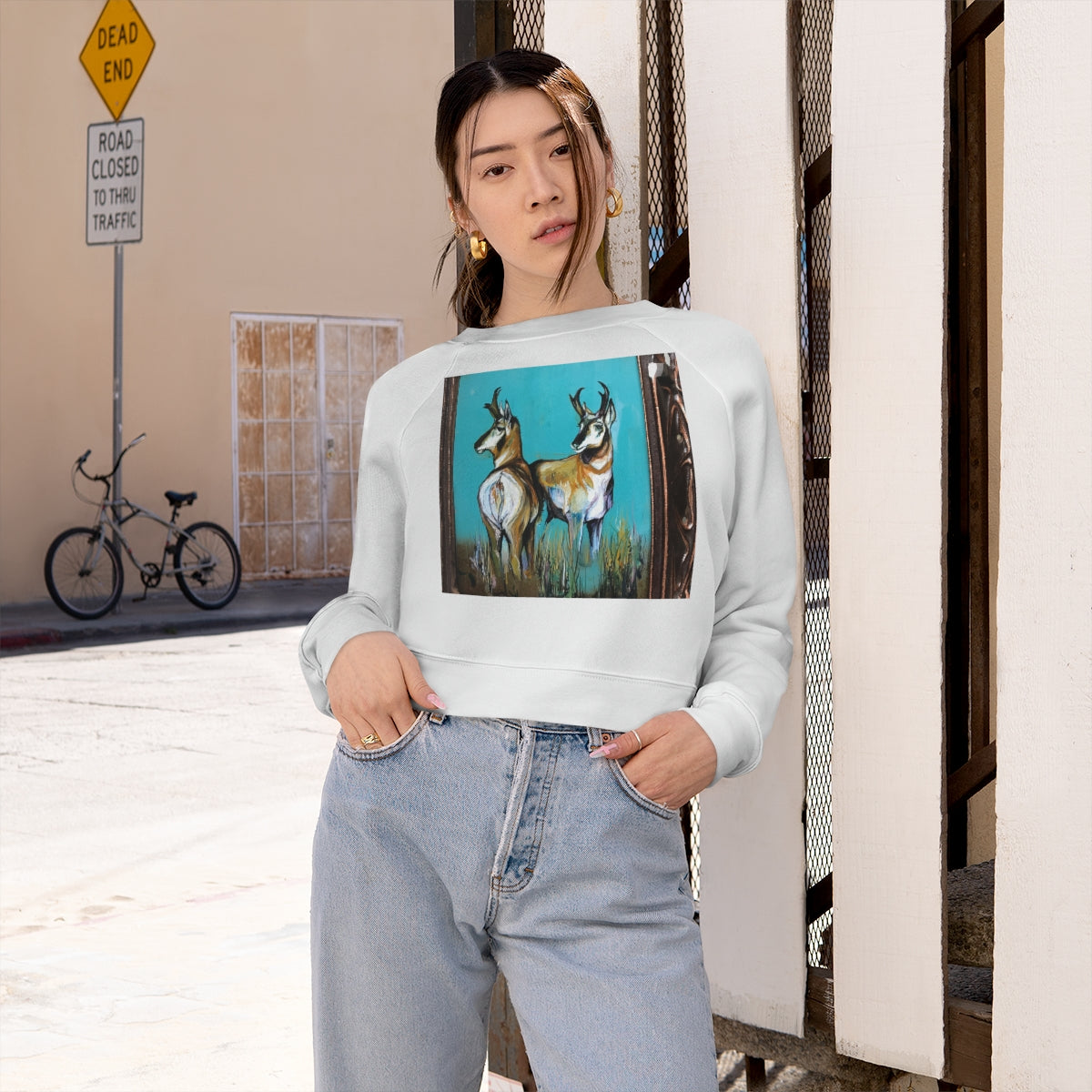 Women's Cropped Fleece Pullover