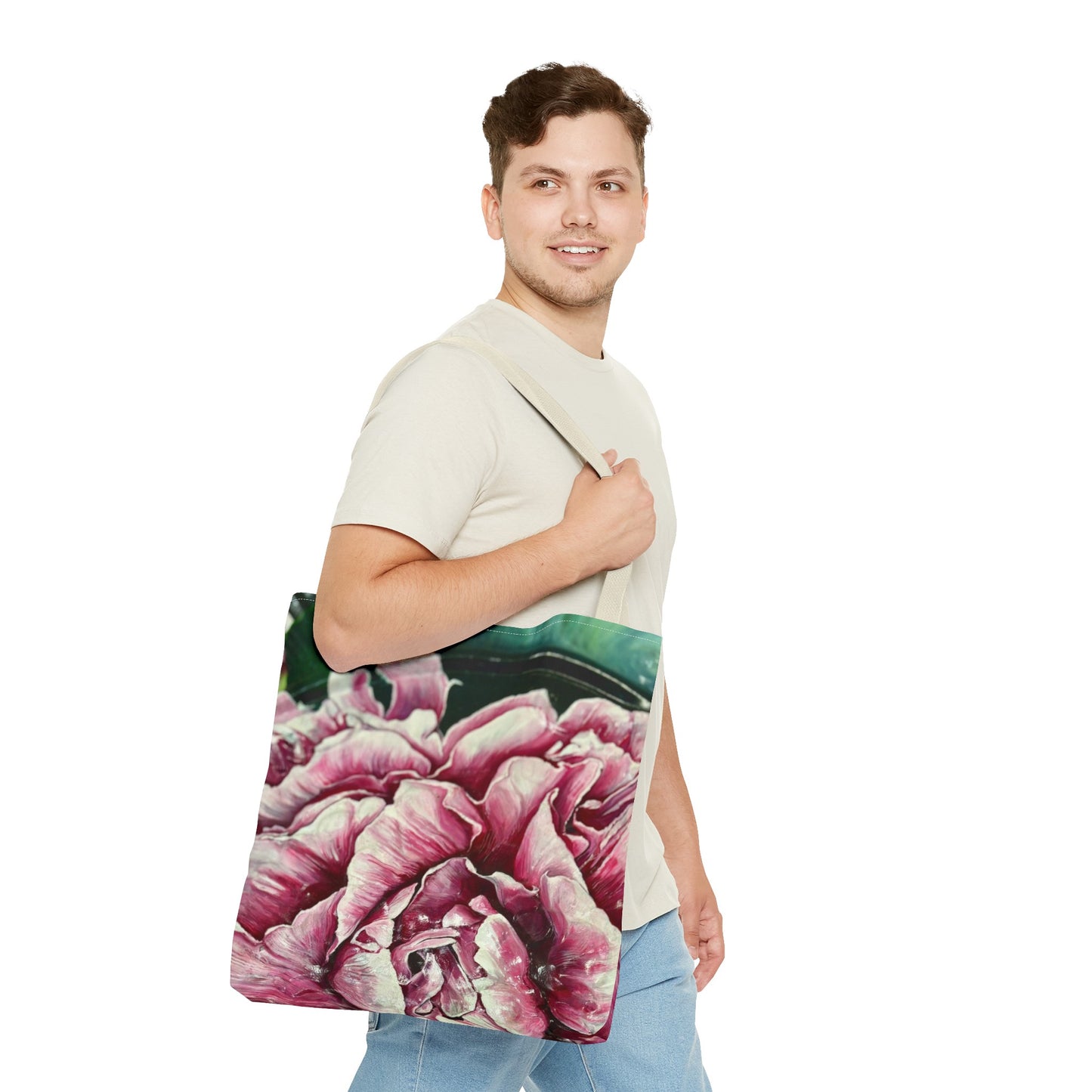 Patient Peony Tote Bag