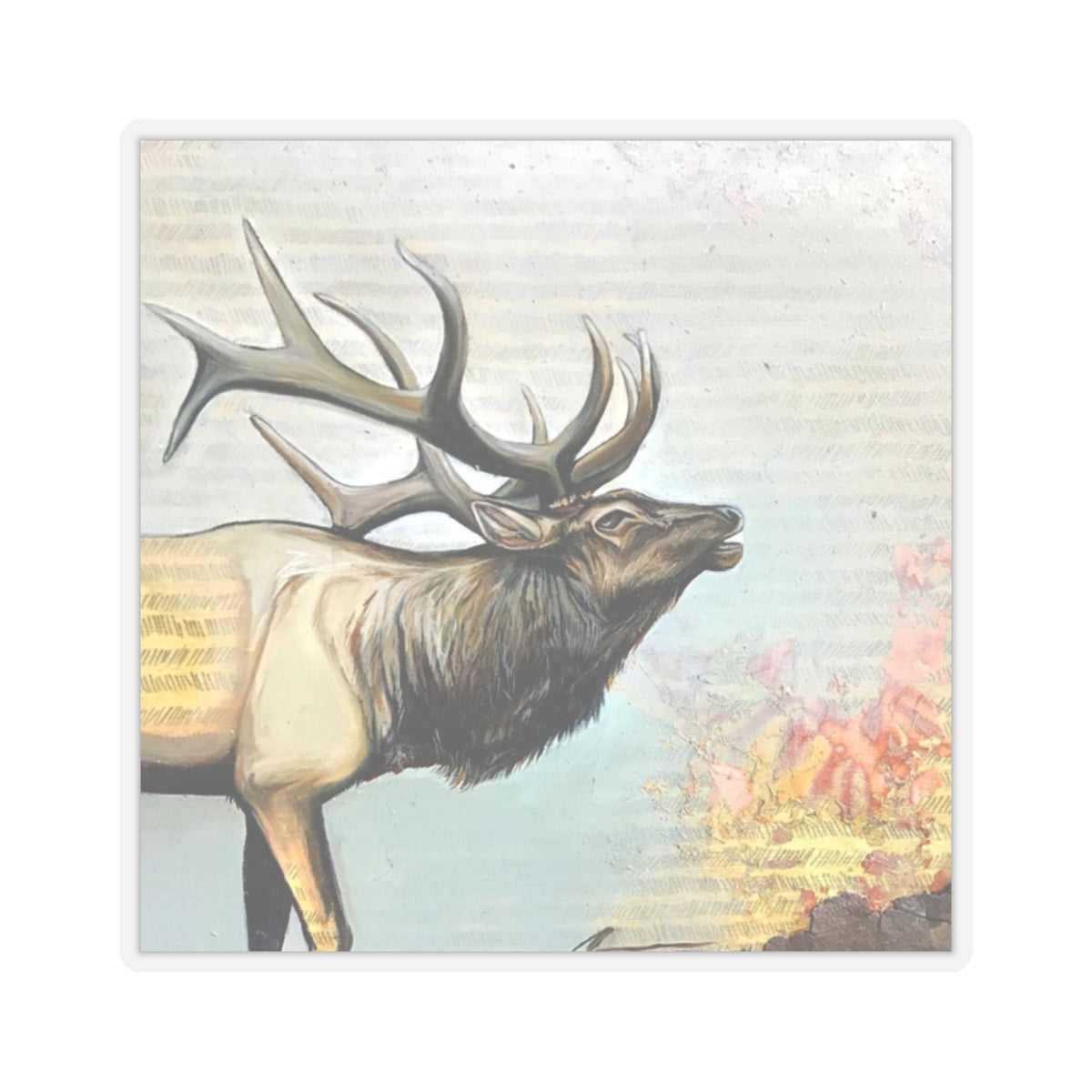 Bull Elk Sticker