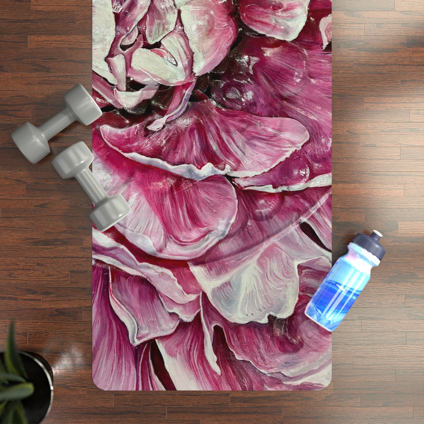 Pink Peony Yoga Mat