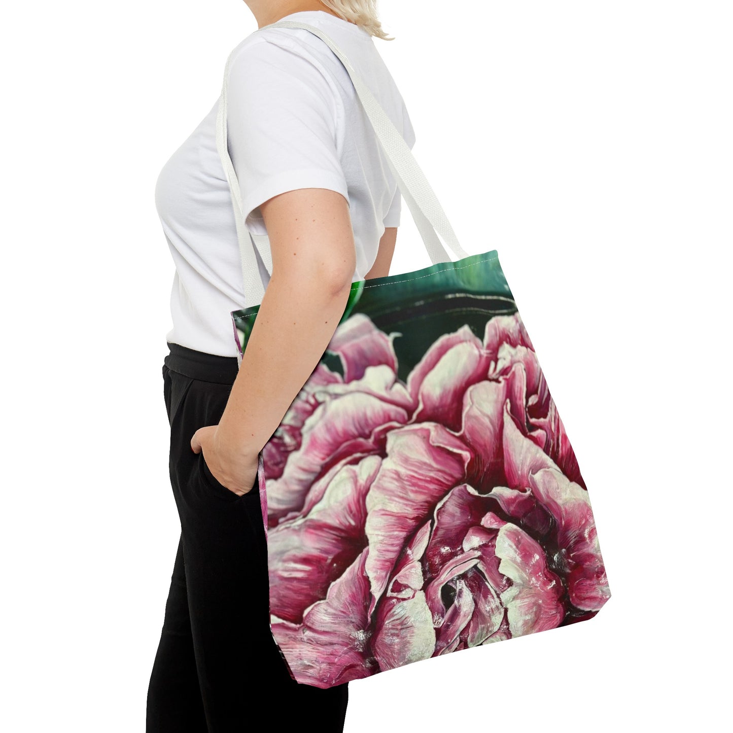 Patient Peony Tote Bag