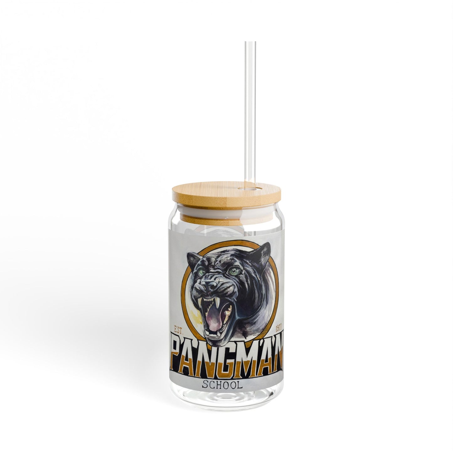 Pangman Panther Sipper Glass, 16oz