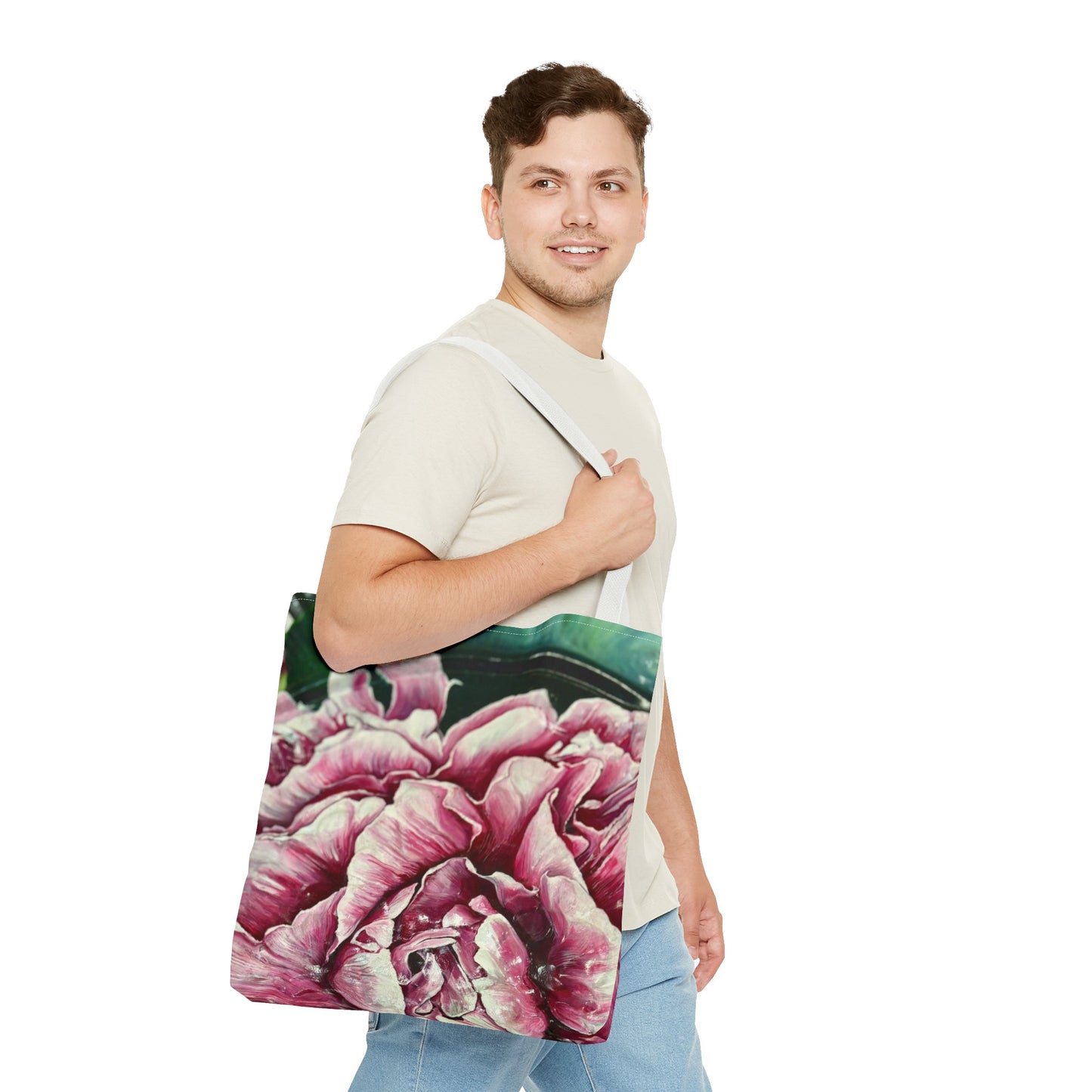 Patient Peony Tote Bag