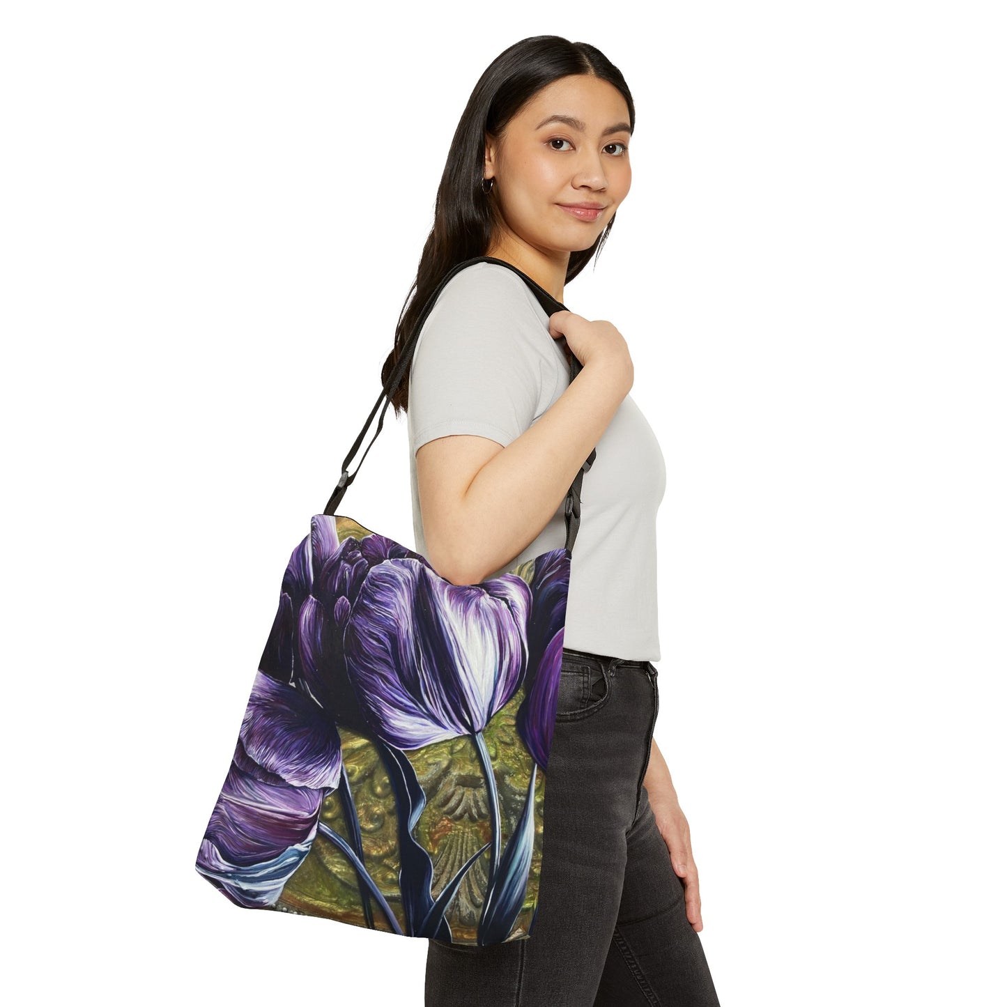 Purple Power Adjustable Tote