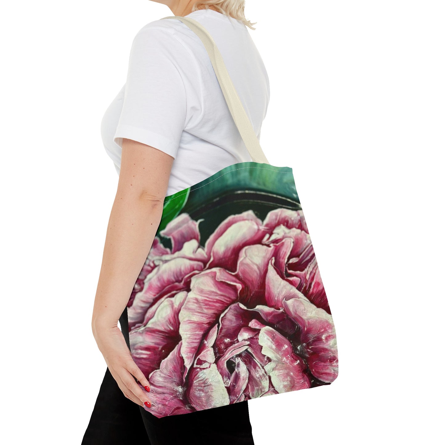 Patient Peony Tote Bag