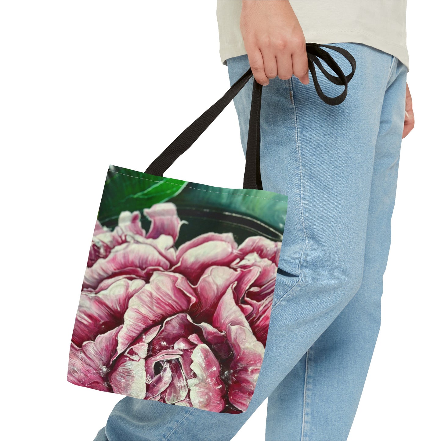 Patient Peony Tote Bag