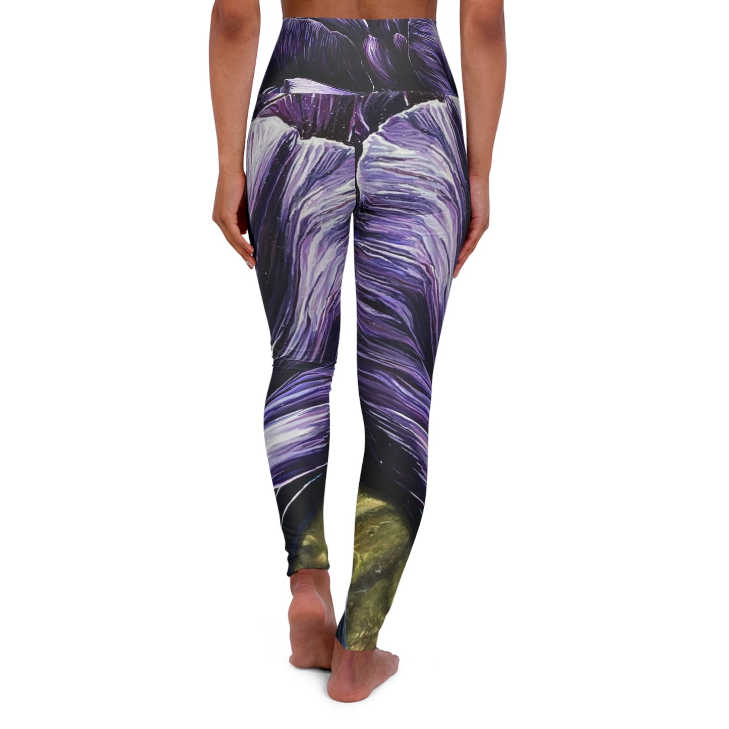 High Waisted Purple Power Yoga Leggings