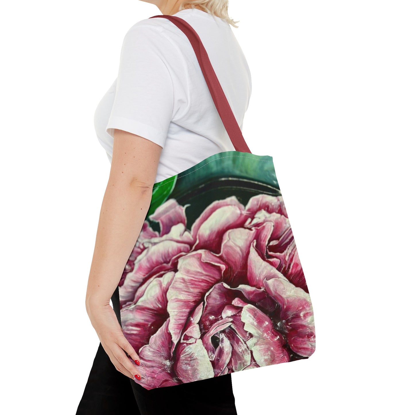 Patient Peony Tote Bag