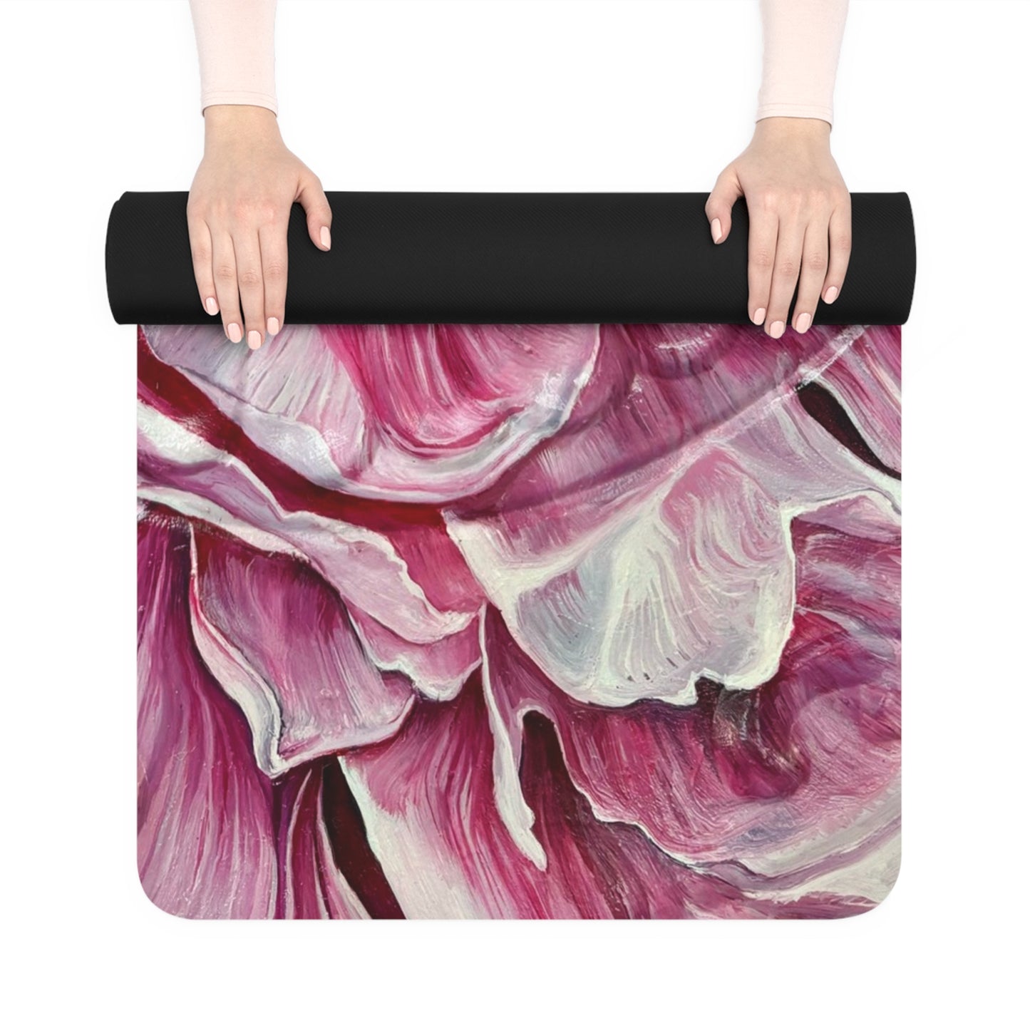 Pink Peony Yoga Mat