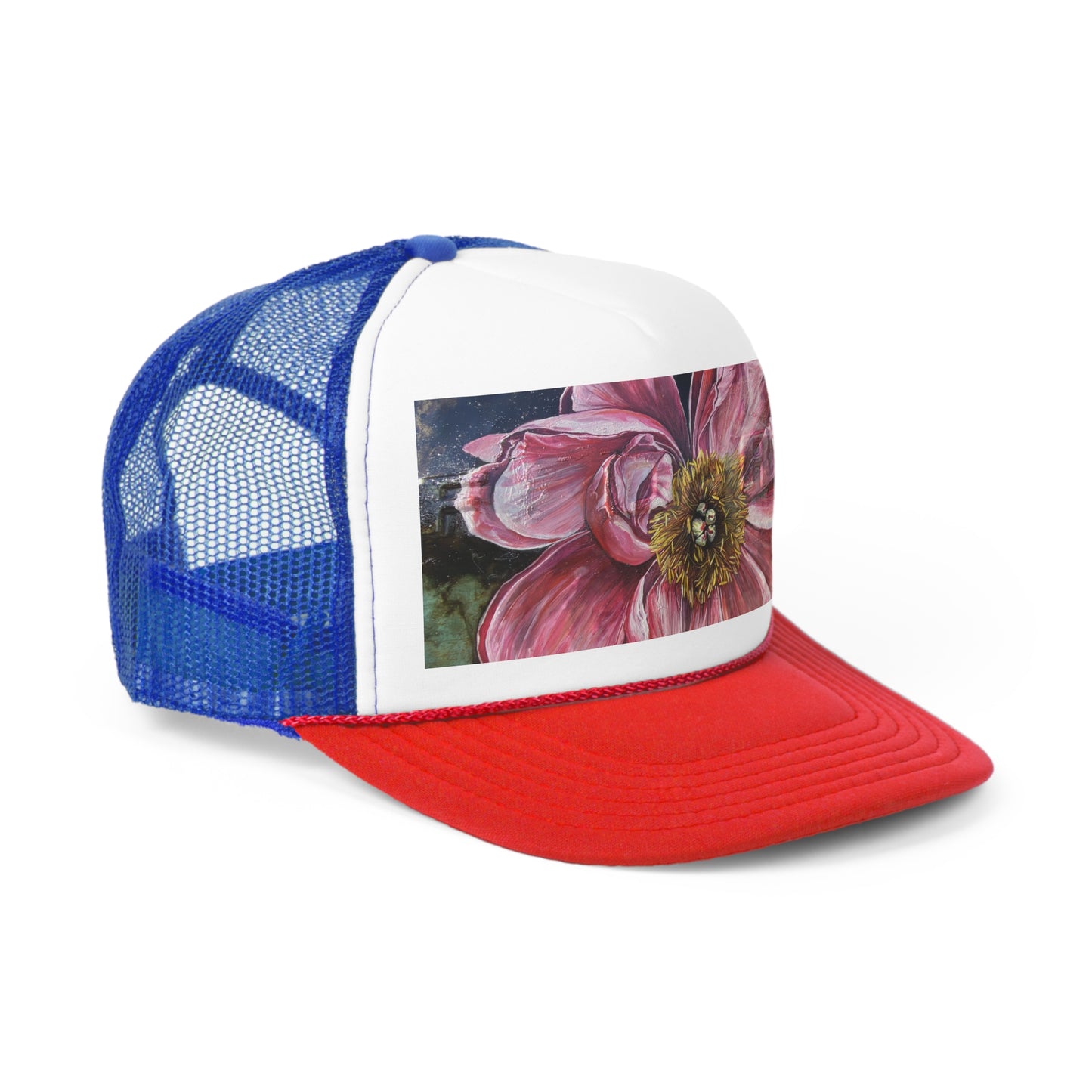 Cat's Pink Peony Trucker Hat