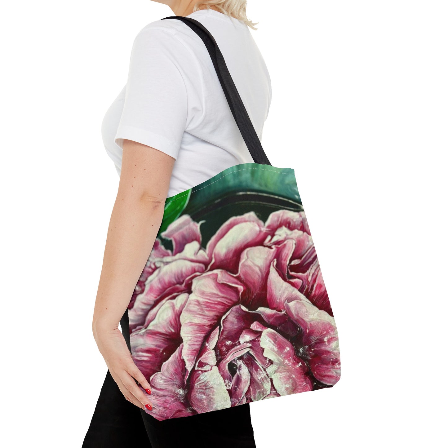 Patient Peony Tote Bag