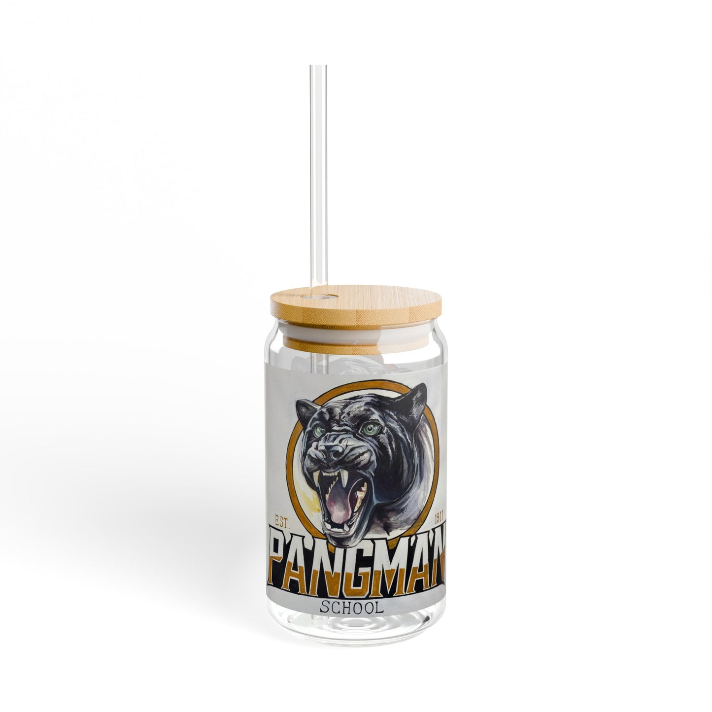 Pangman Panther Sipper Glass, 16oz