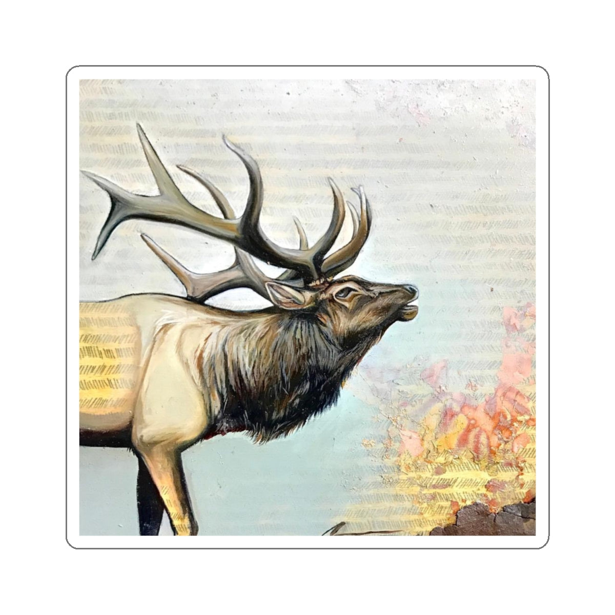 Bull Elk Sticker