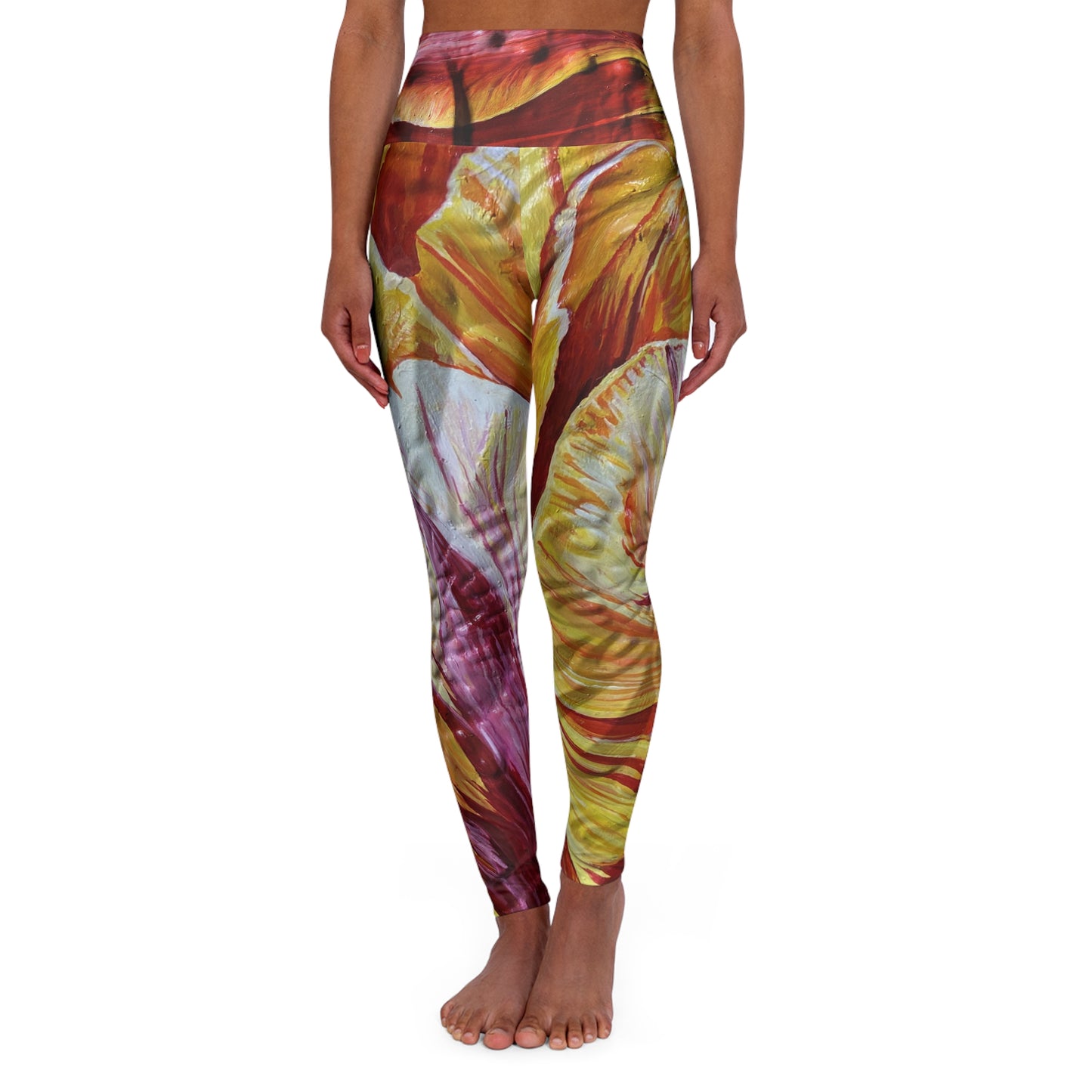 High Waisted Yoga Leggings (AOP)