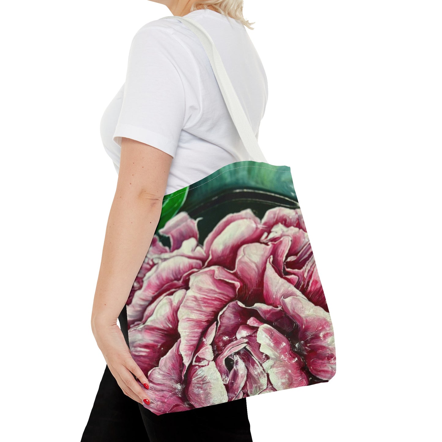 Patient Peony Tote Bag