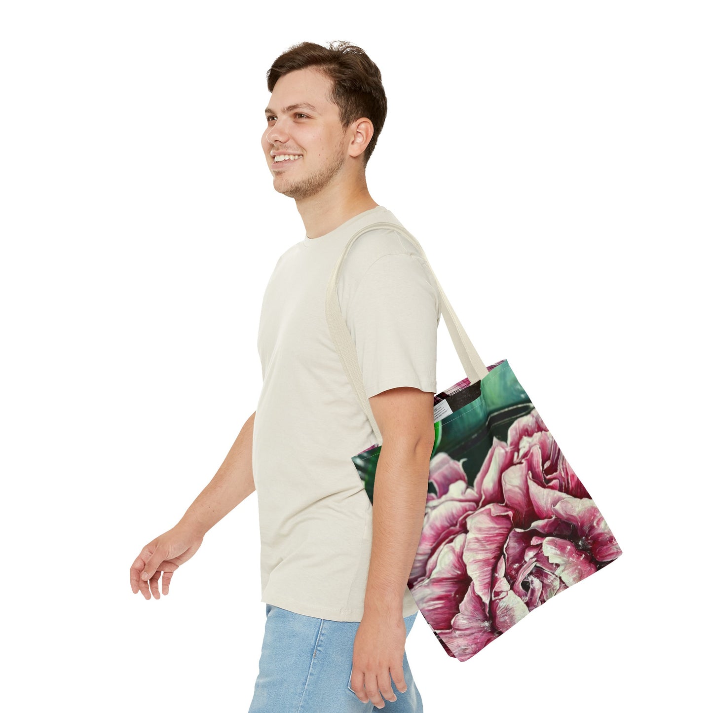 Patient Peony Tote Bag