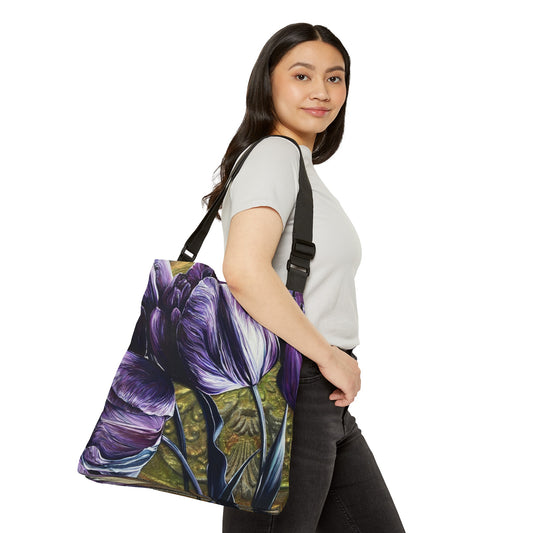 Purple Power Adjustable Tote