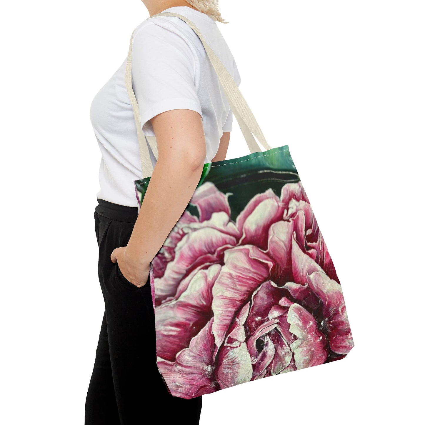 Patient Peony Tote Bag