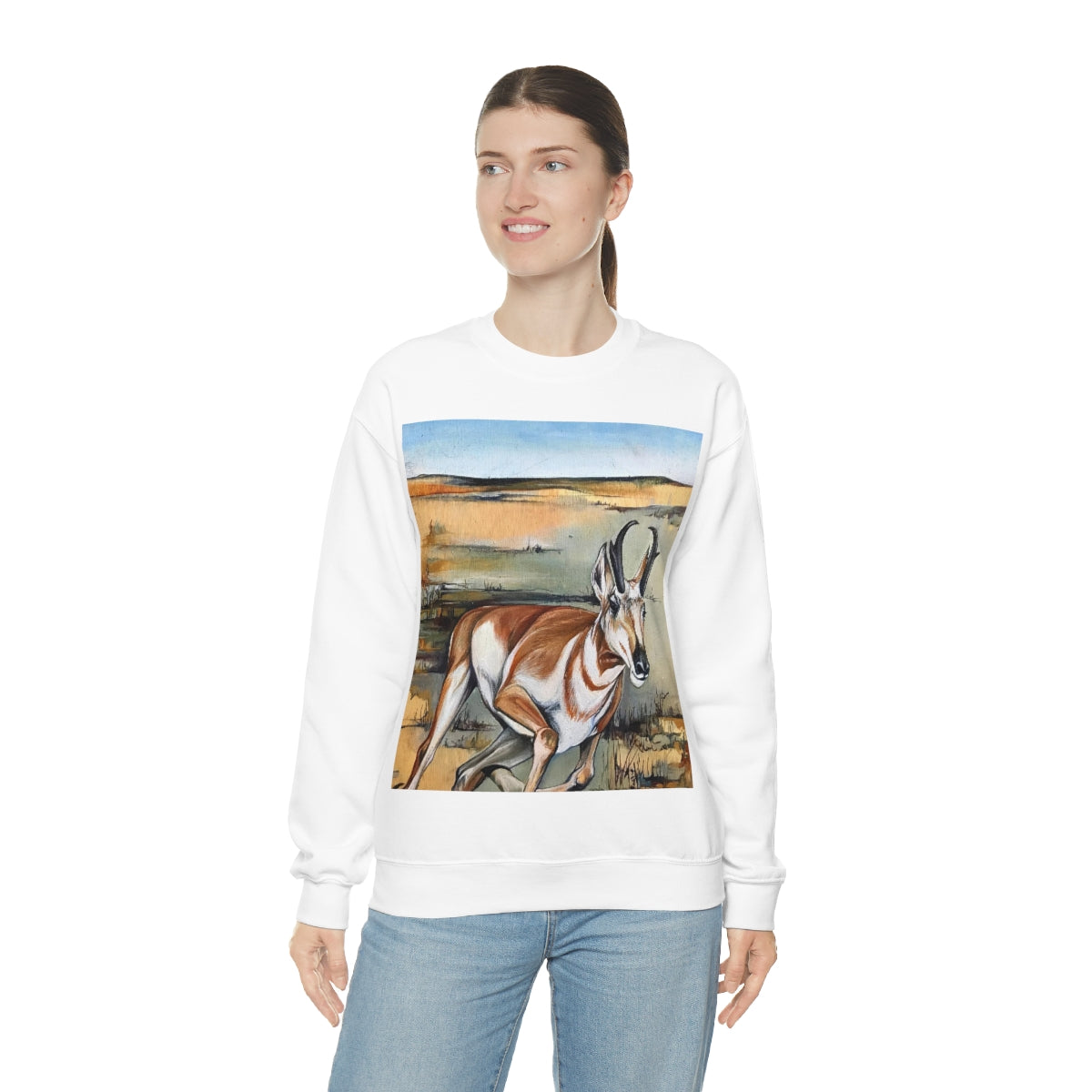 Antelope Running Crewneck Sweatshirt