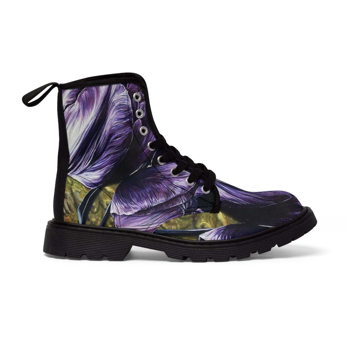 Dark Two Lip Canvas Boots