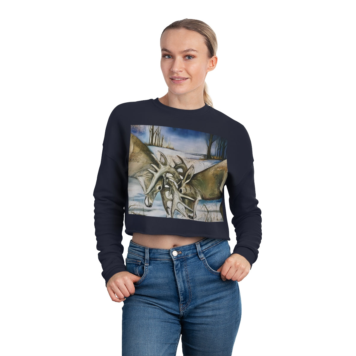 Boys will be Boys Cropped Sweatshirt Standing View