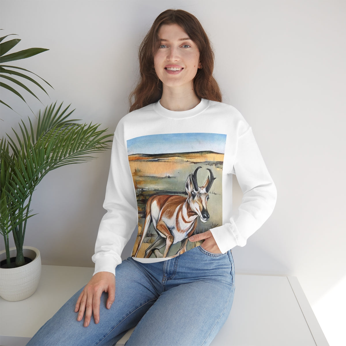 Antelope Running Crewneck Sweatshirt