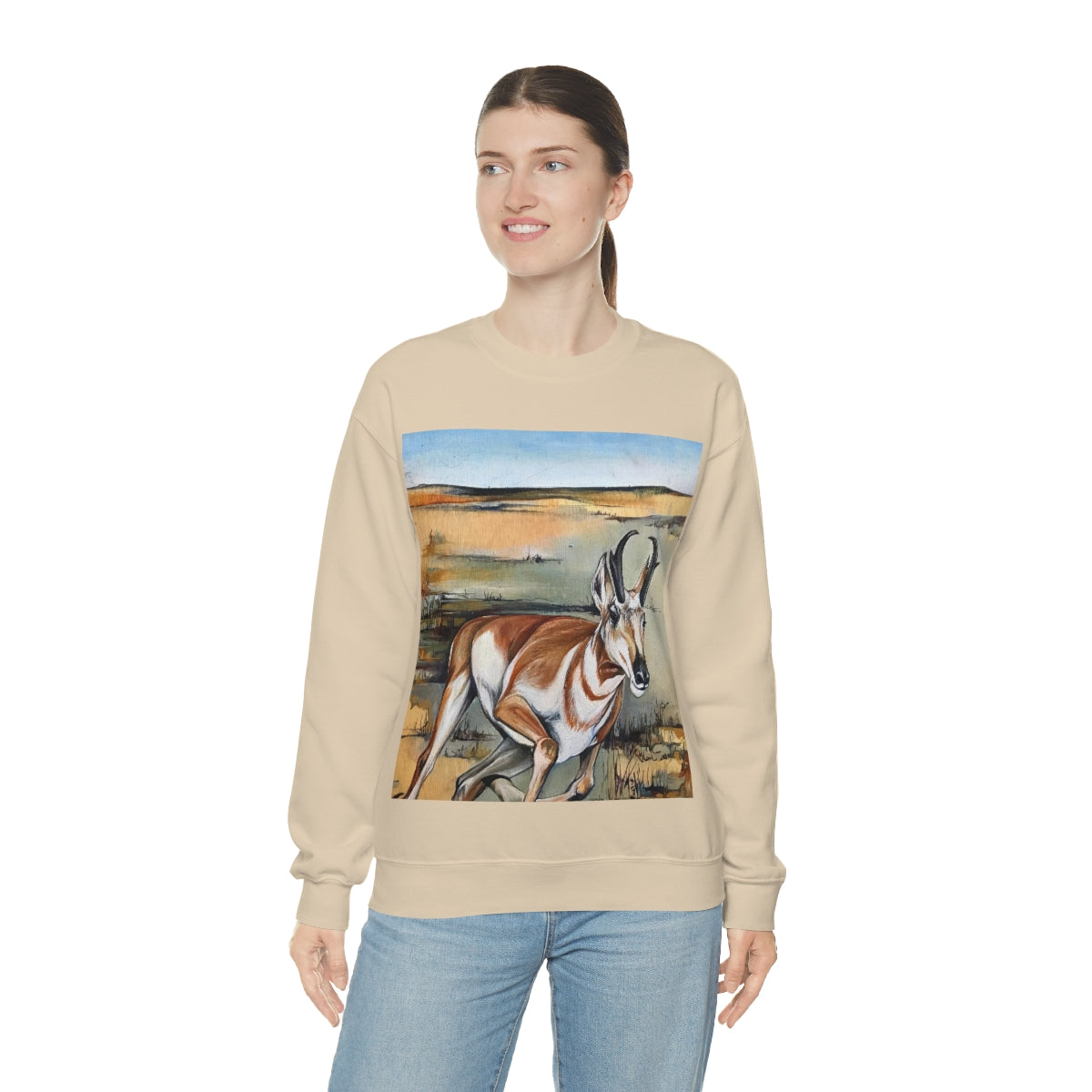 Antelope Running Crewneck Sweatshirt