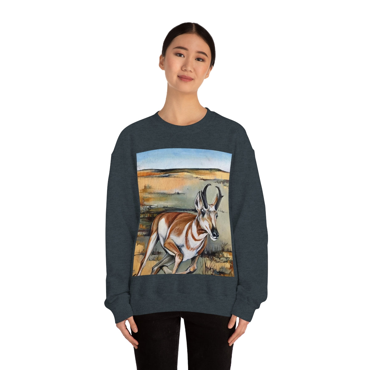 Antelope Running Crewneck Sweatshirt