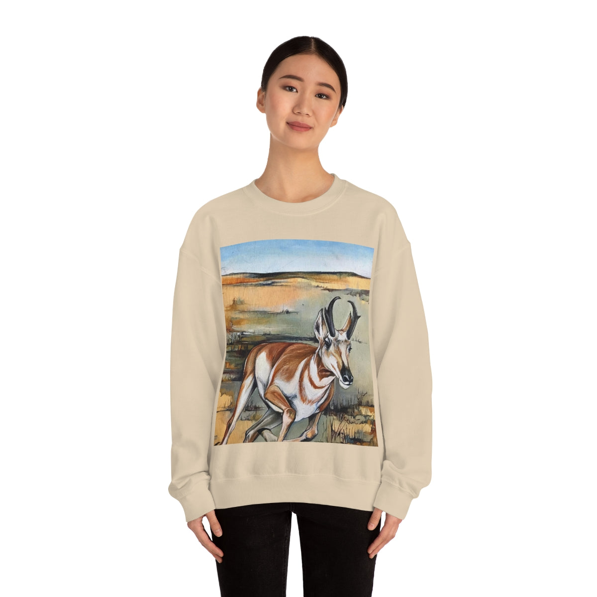 Antelope Running Sweatshirt Woman