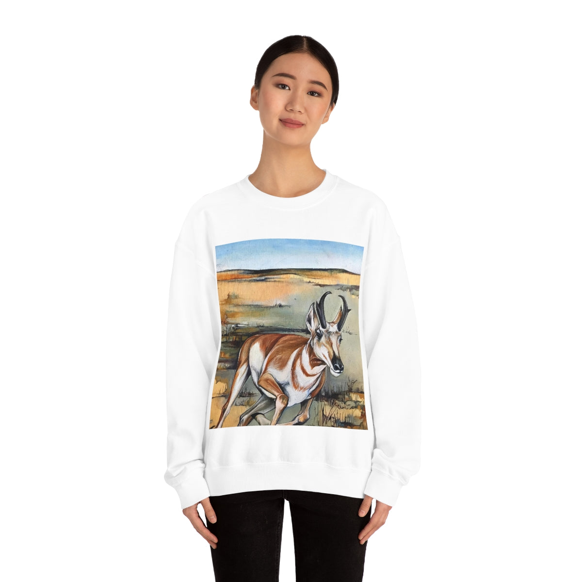 Antelope Running Crewneck Sweatshirt