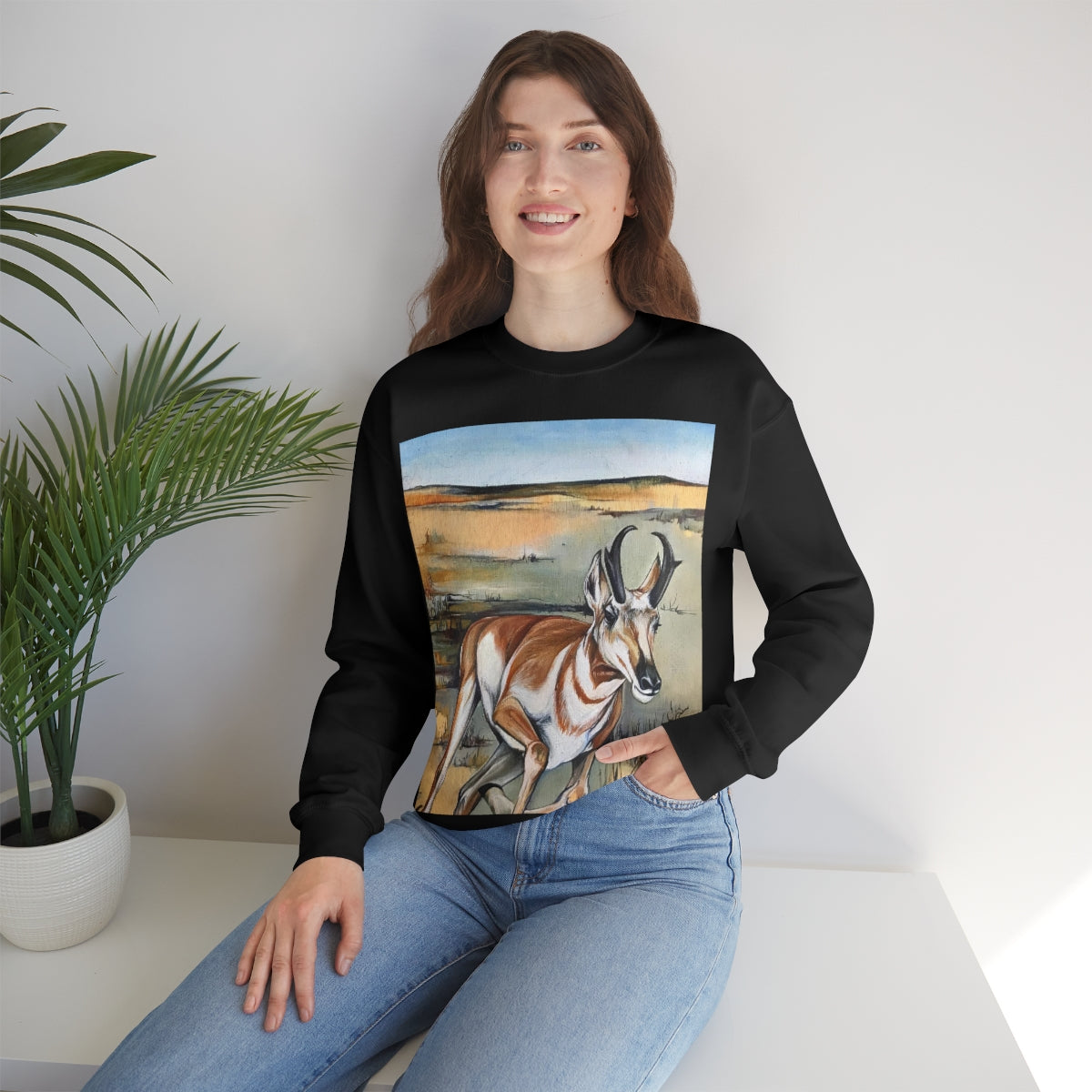 Antelope Running Crewneck Sweatshirt