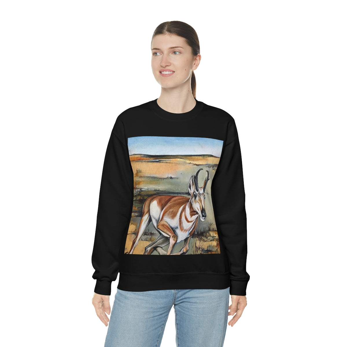 Antelope Running Crewneck Sweatshirt