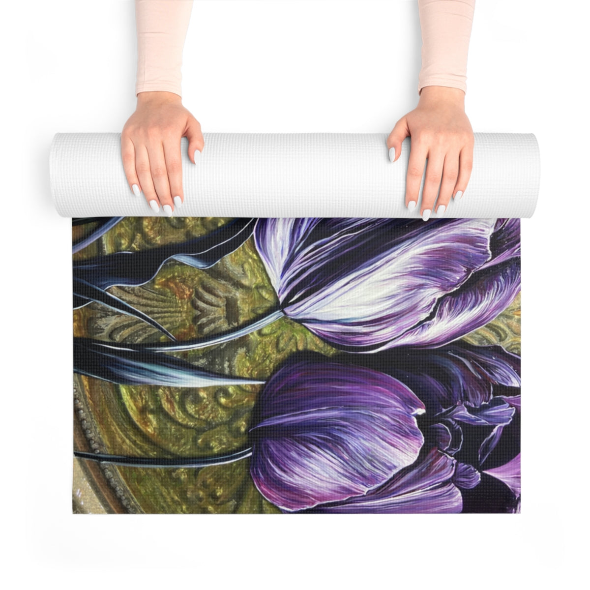 Cat's Corner Studio Peaceful Purple Yoga Mat