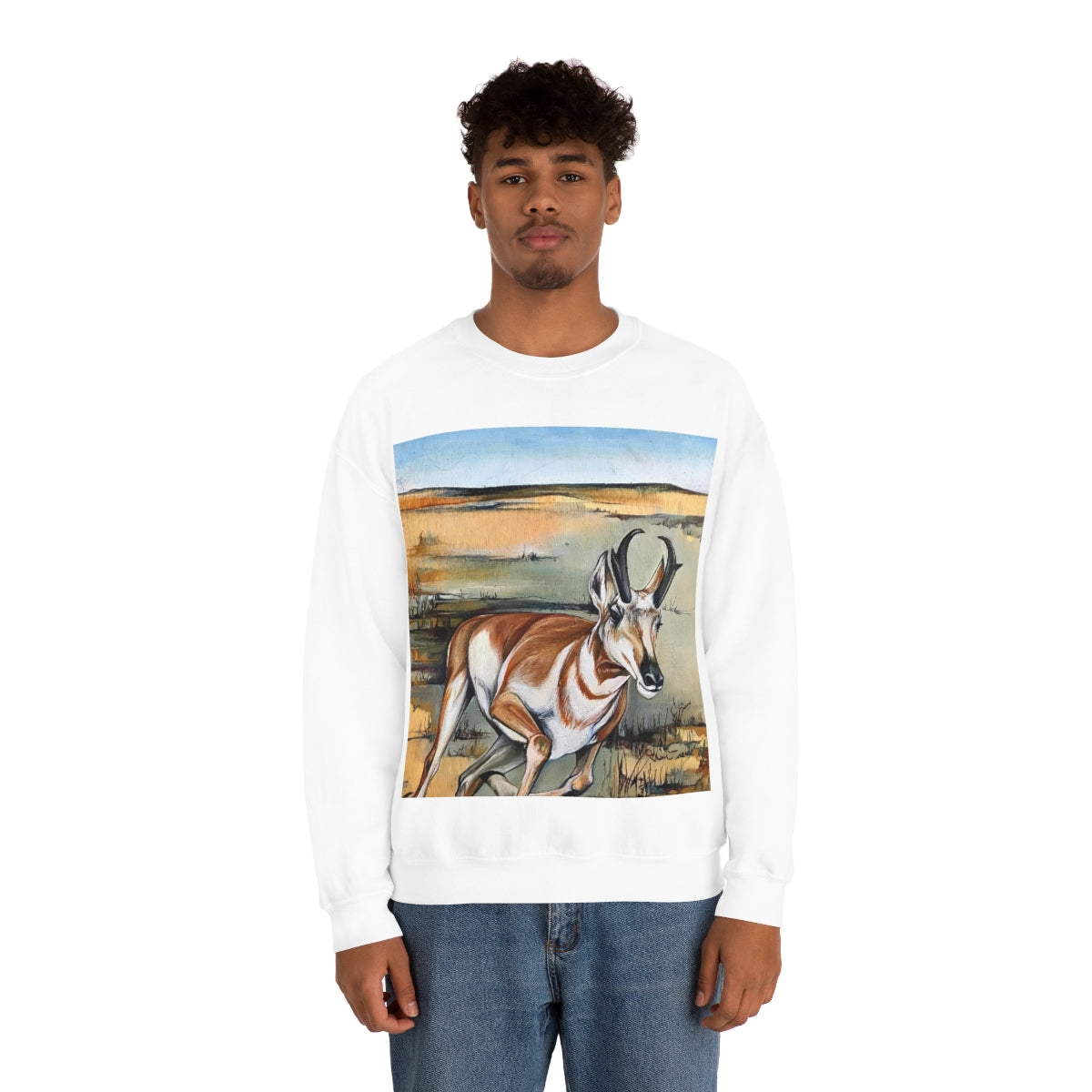 Antelope Running Crewneck Sweatshirt