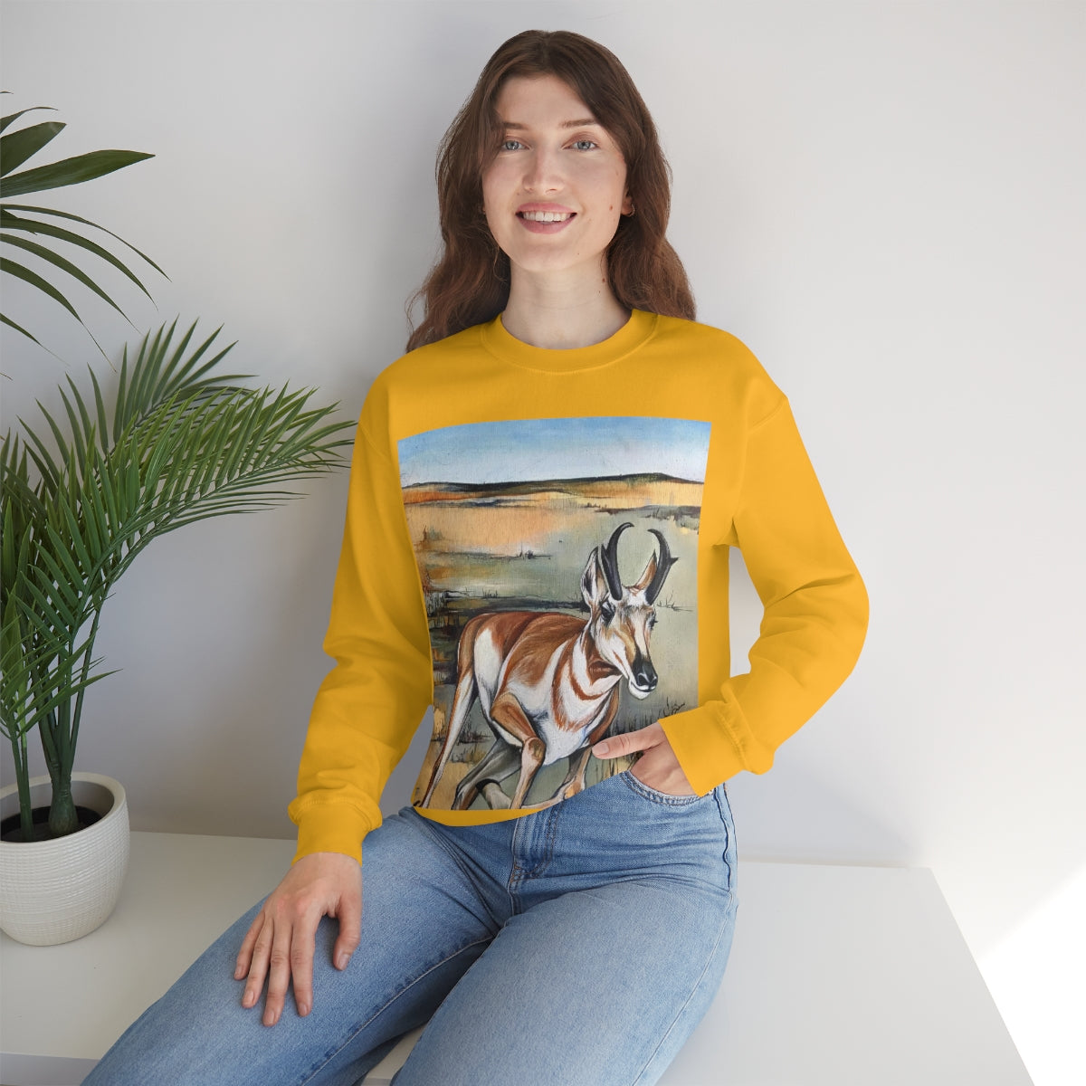 Antelope Running Crewneck Sweatshirt