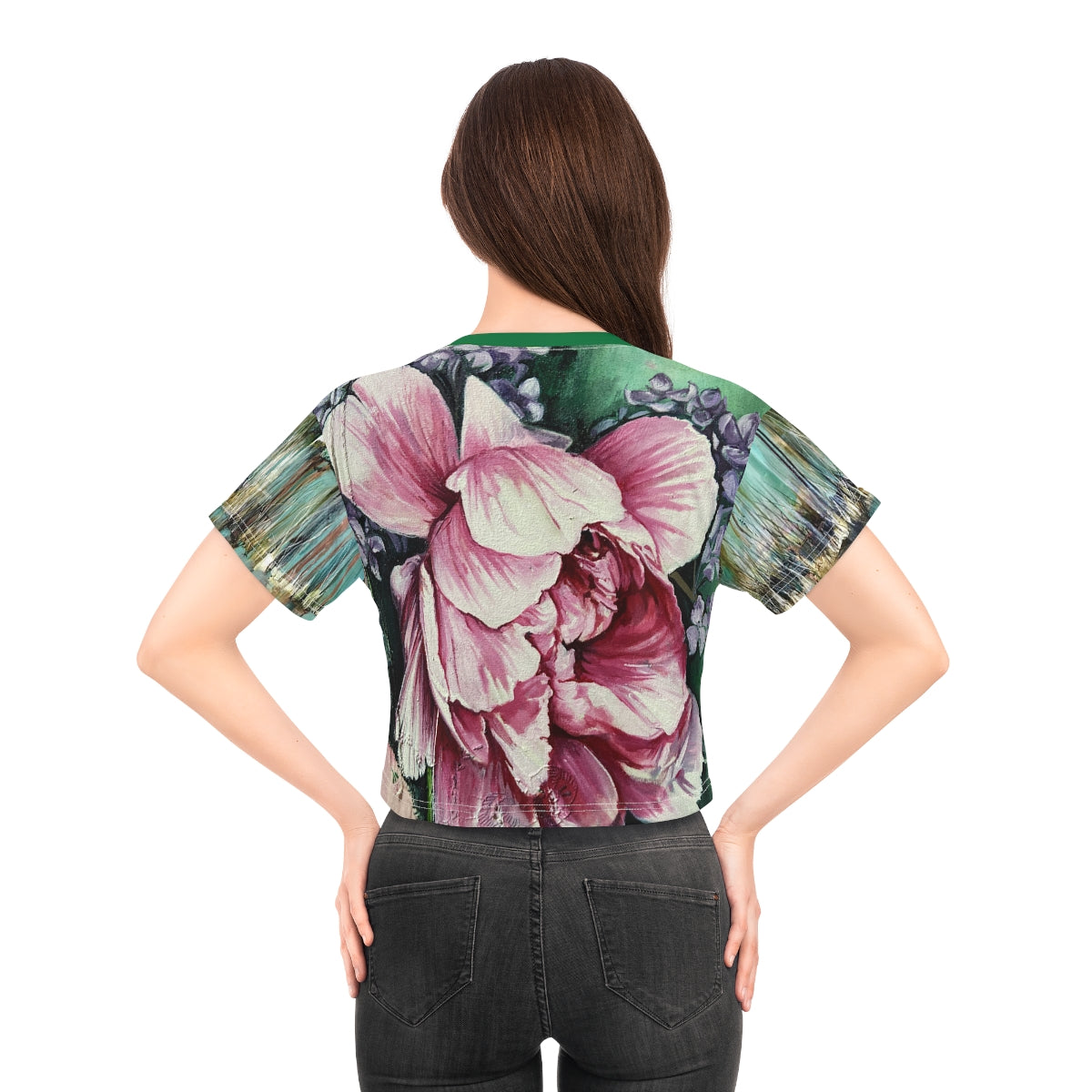 Cat's Corner Studio Peony Crop Tee