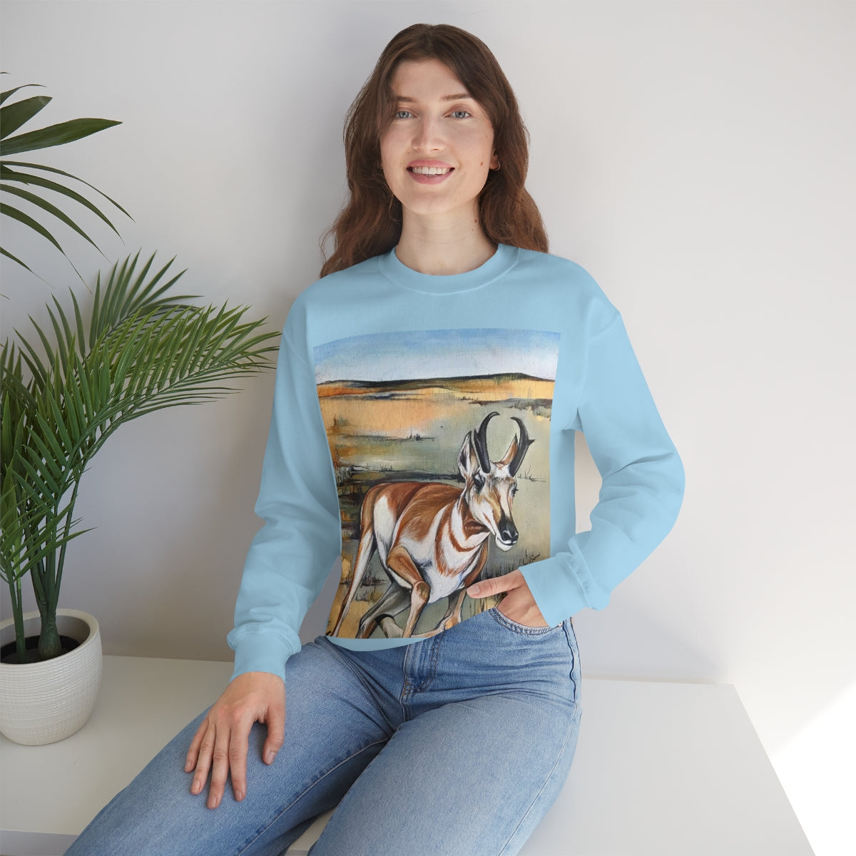 Antelope Running Crewneck Sweatshirt