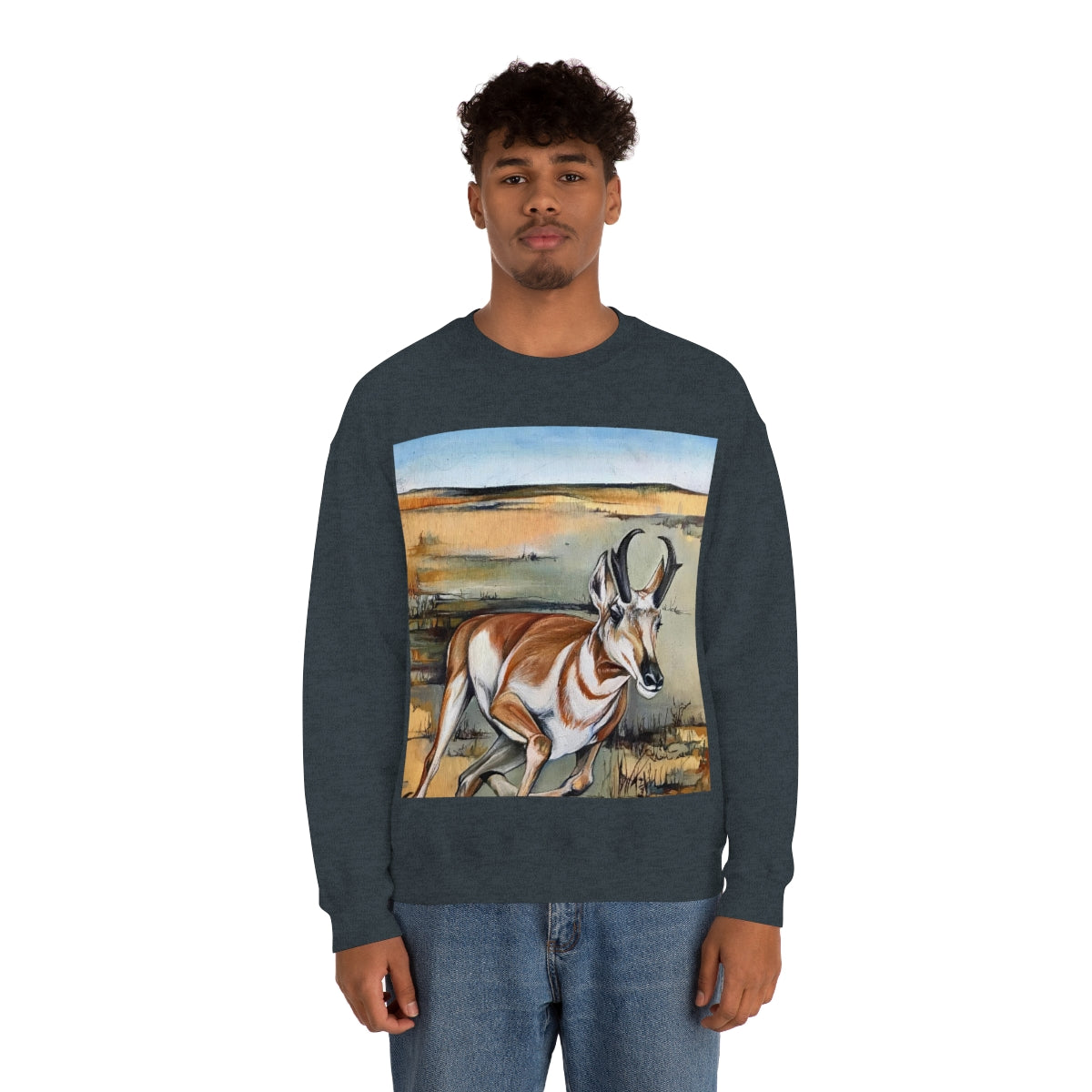 Antelope Running Crewneck Sweatshirt