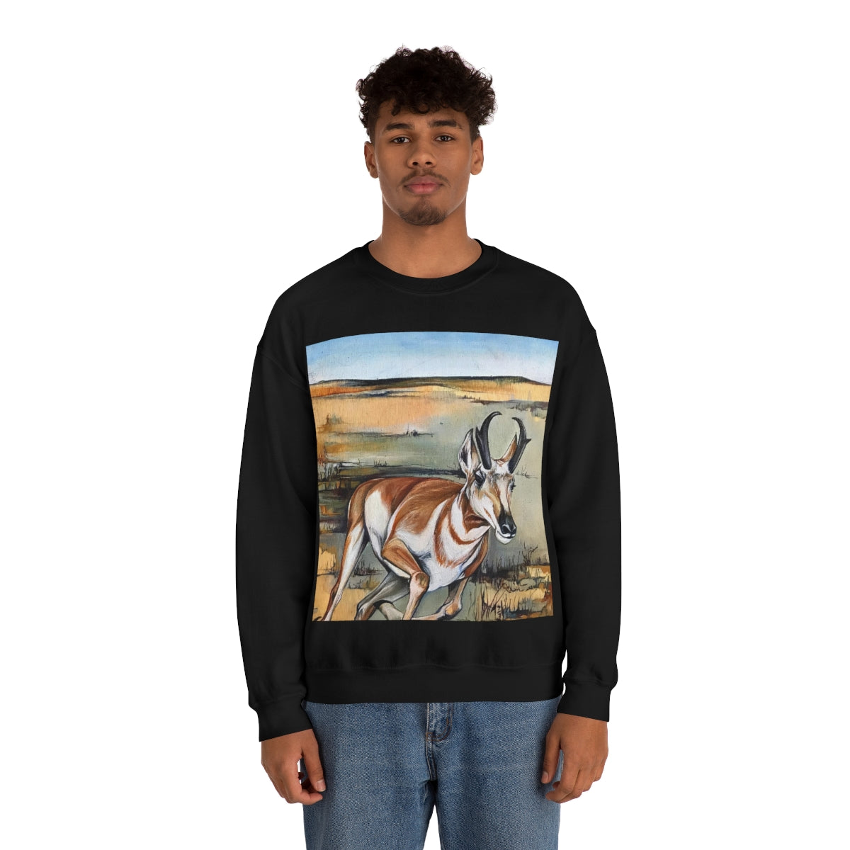 Antelope Running Crewneck Sweatshirt