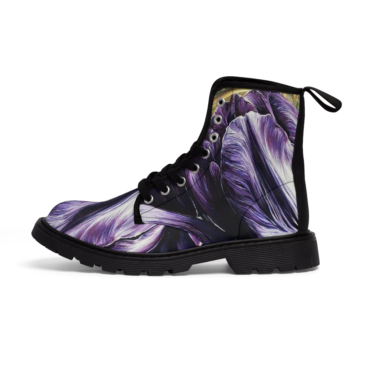 Dark Two Lip Canvas Boots