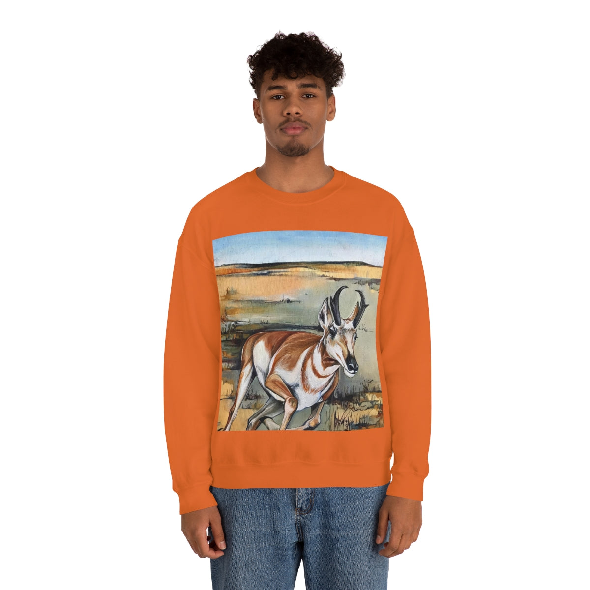 Antelope Running Crewneck Sweatshirt